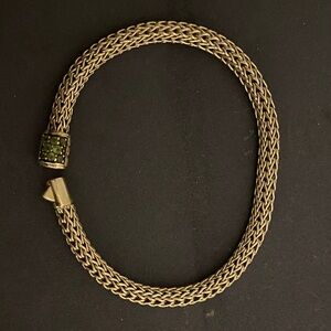 John Hardy Silver Bracelet with Emerald